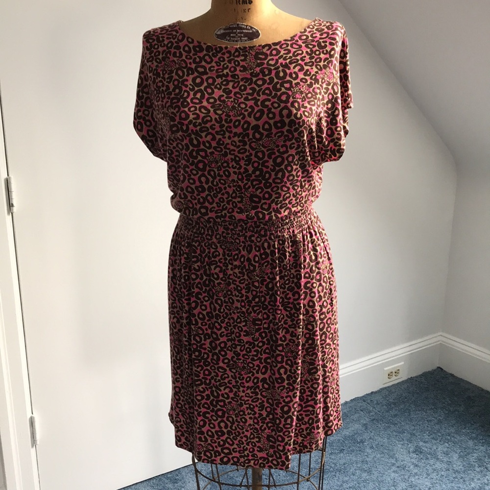 Lilly Pulitzer Jersey Leopard Print Dress Size L